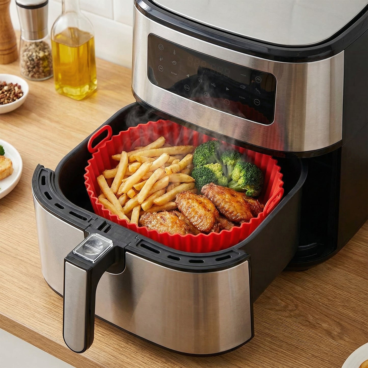 Pack de 6 Canastas de Silicona para Air Fryer