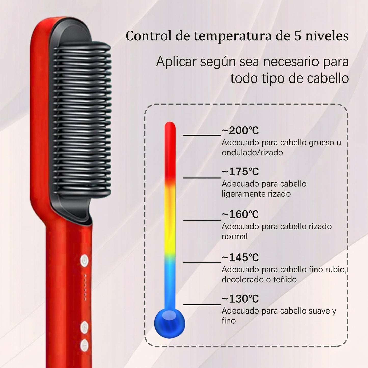 Cepillo Alisador 2 En 1